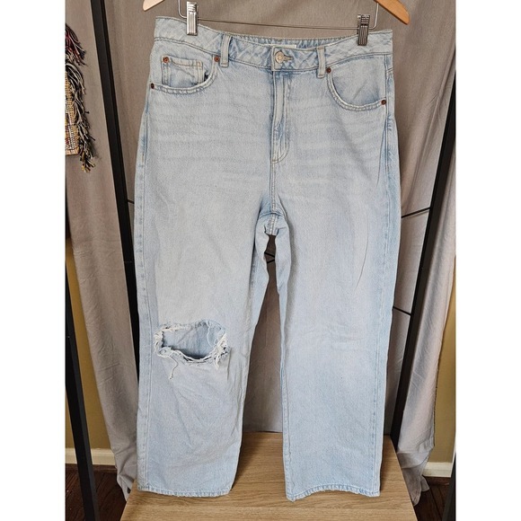 Garage Denim Jambe Large/Wide Leg High-Rise Jeans Size 9 - Picture 2 of 13